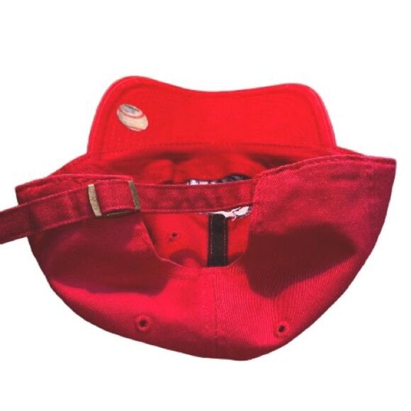 WASHINGTON NATIONALS MLB Baseball Red Stitched Cap Adjustable Belt and Buckle - Picture 11 of 12